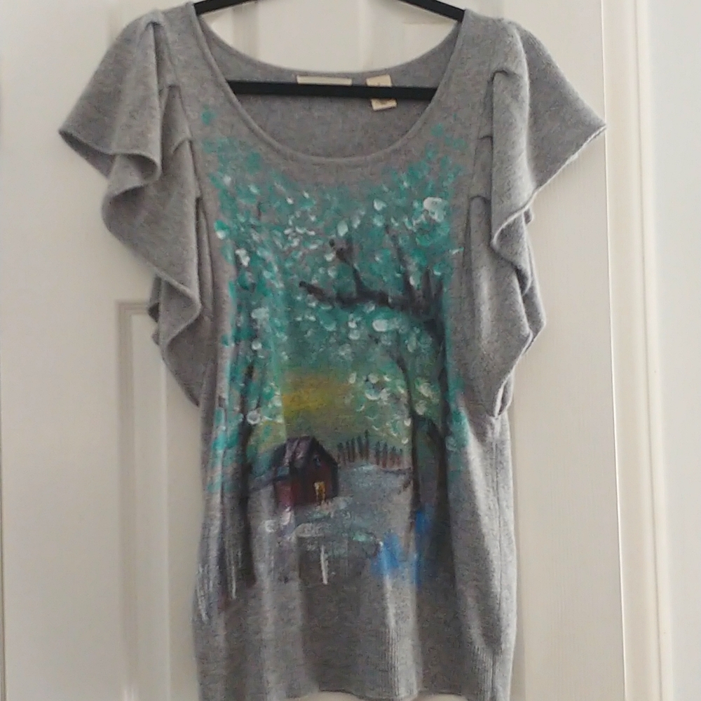 Handpainted Wool + Angora Top